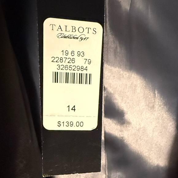 *SALE* NWT Talbots Wool Blend Velvet Button Front Jacket - women’s 14 - Picture 9 of 10